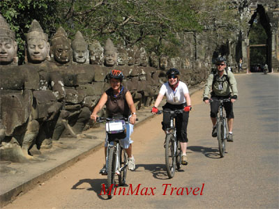 Cycle to visit Angkor