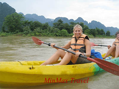 Kayak on Nam Song River