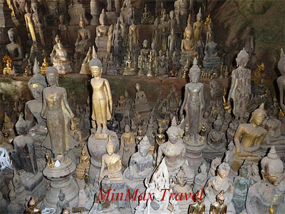 Inside Pak Ou Cave